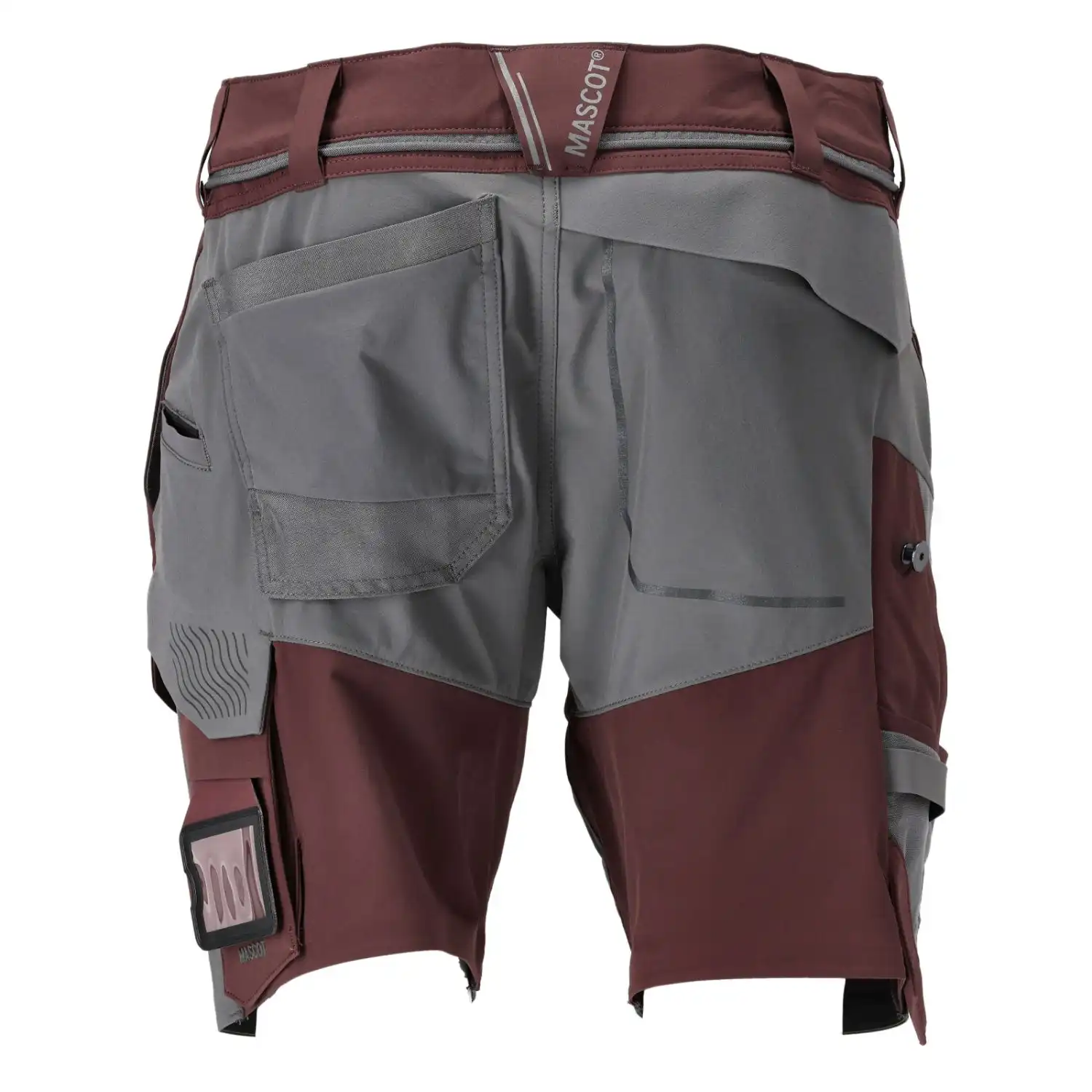 Stretch-Shorts "22149-605" Customized in bordeaux/anthrazit, 24C50 - Thumbnail 2