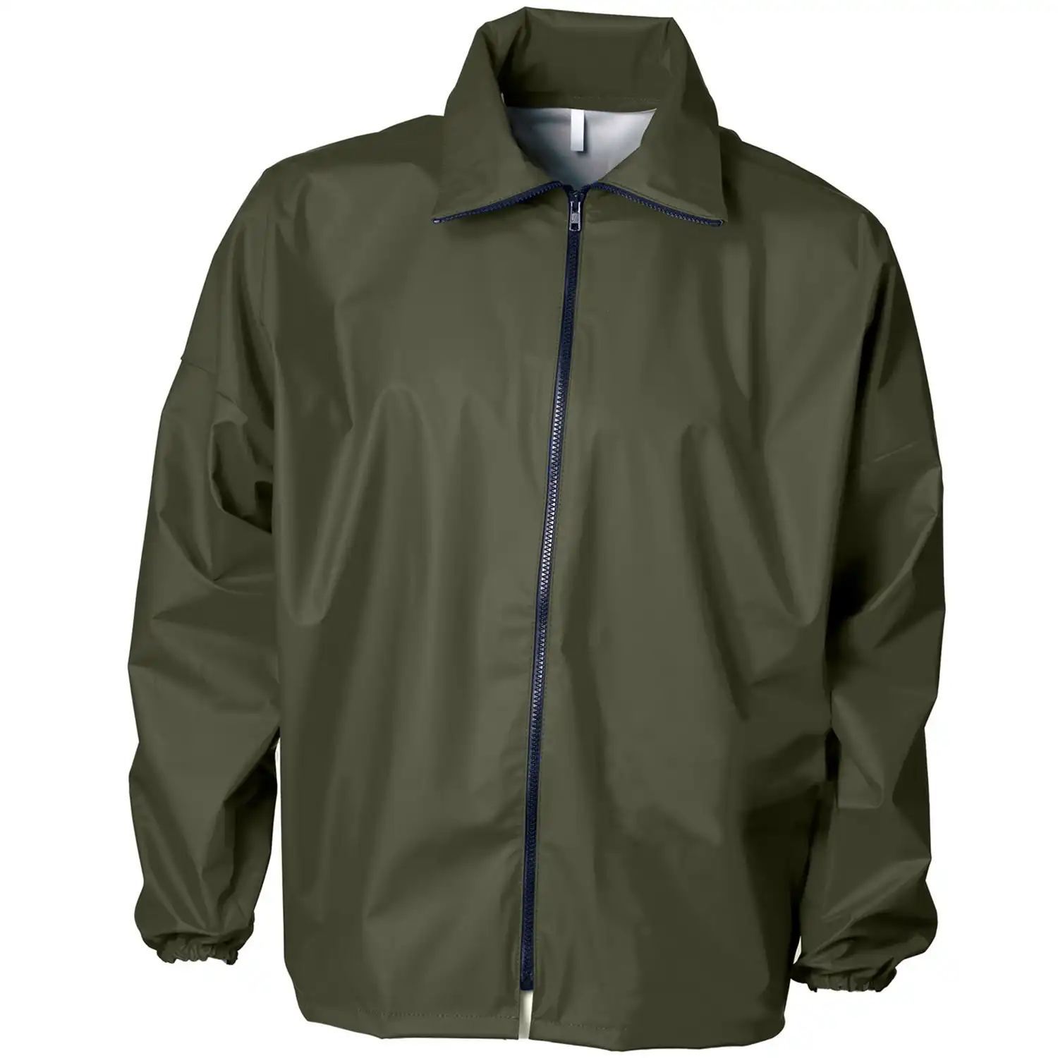 PU Regenjacke "076500" Pro mit Umlegekragen in olive, L - Bild 1