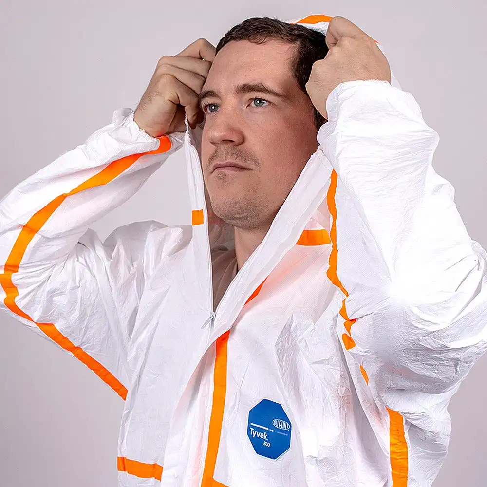 Chemie-Schutzoverall Typ 3/4/5/6 "TYVEK® 800J" in XXL - Thumbnail 6