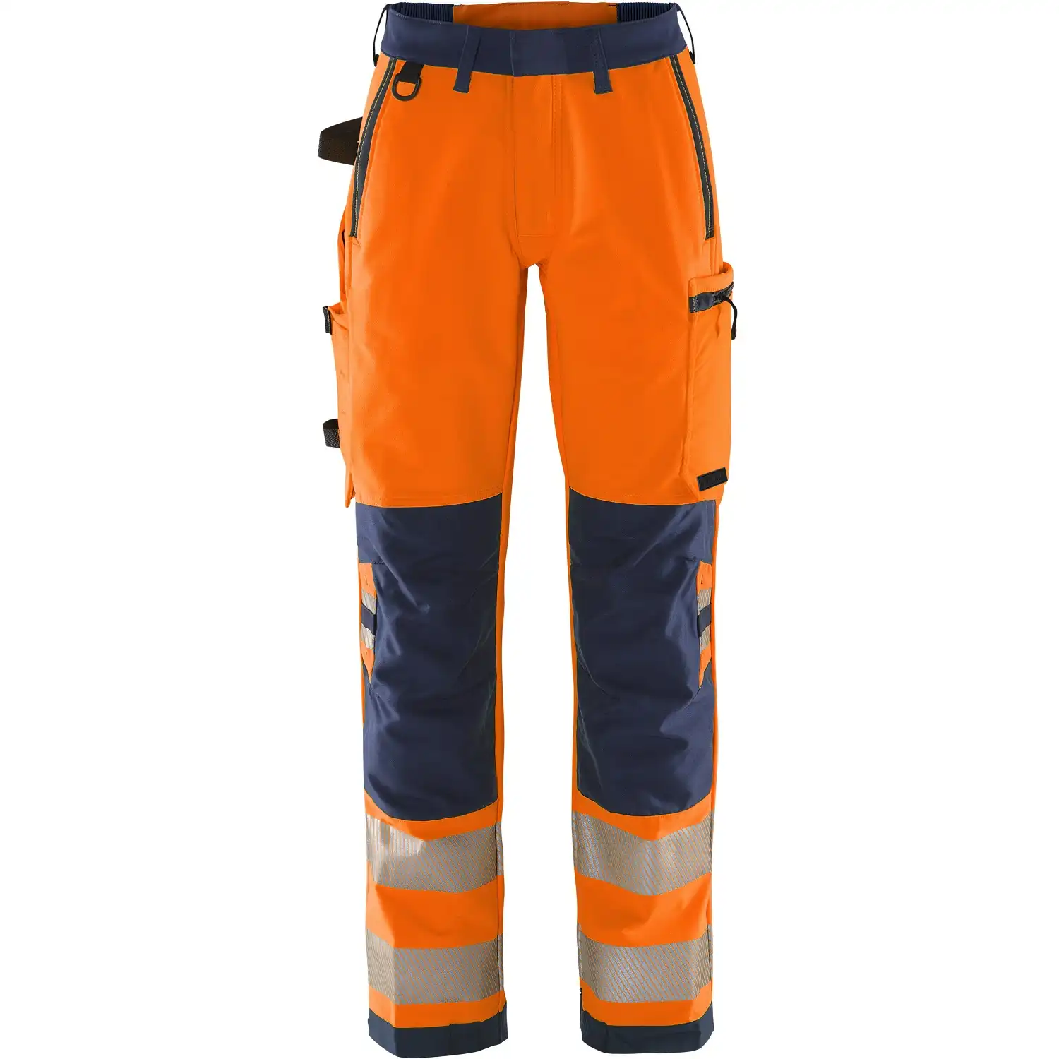 Damen Warnschutz Stretch Bundhose "2665 GSTP" Green Stiby in orange/marine, R34 - Thumbnail 1