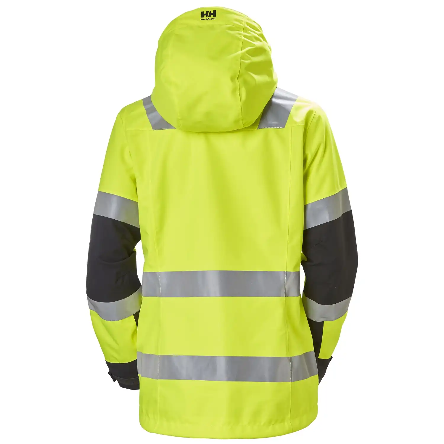 Damen Warnschutz Regenjacke "LUNA" gelb/schwarz in L - Thumbnail 2