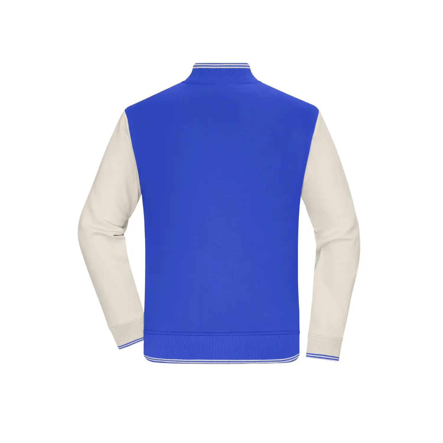 College-Jacke Unisex "8044" in XS, royal/sandstone - Thumbnail 4