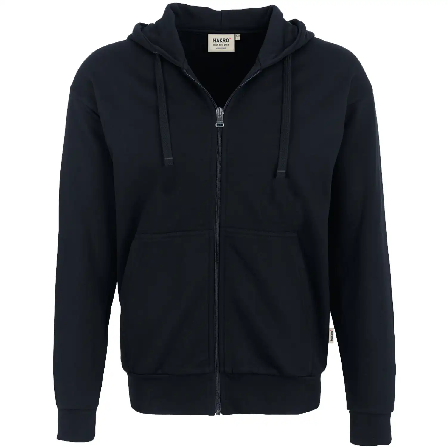 Kapuzen-Sweatjacke "PREMIUM" 300g/m² in schwarz, L - Bild 1
