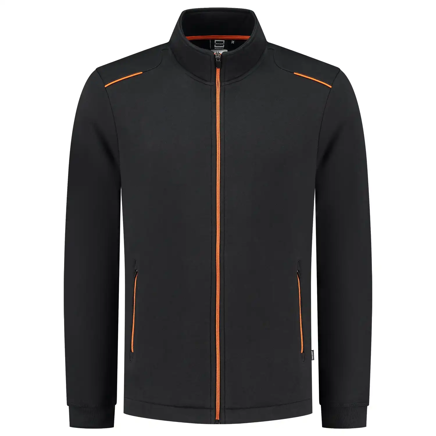 Sweatjacke "302702" Accent in black/orange, XS - Thumbnail 1