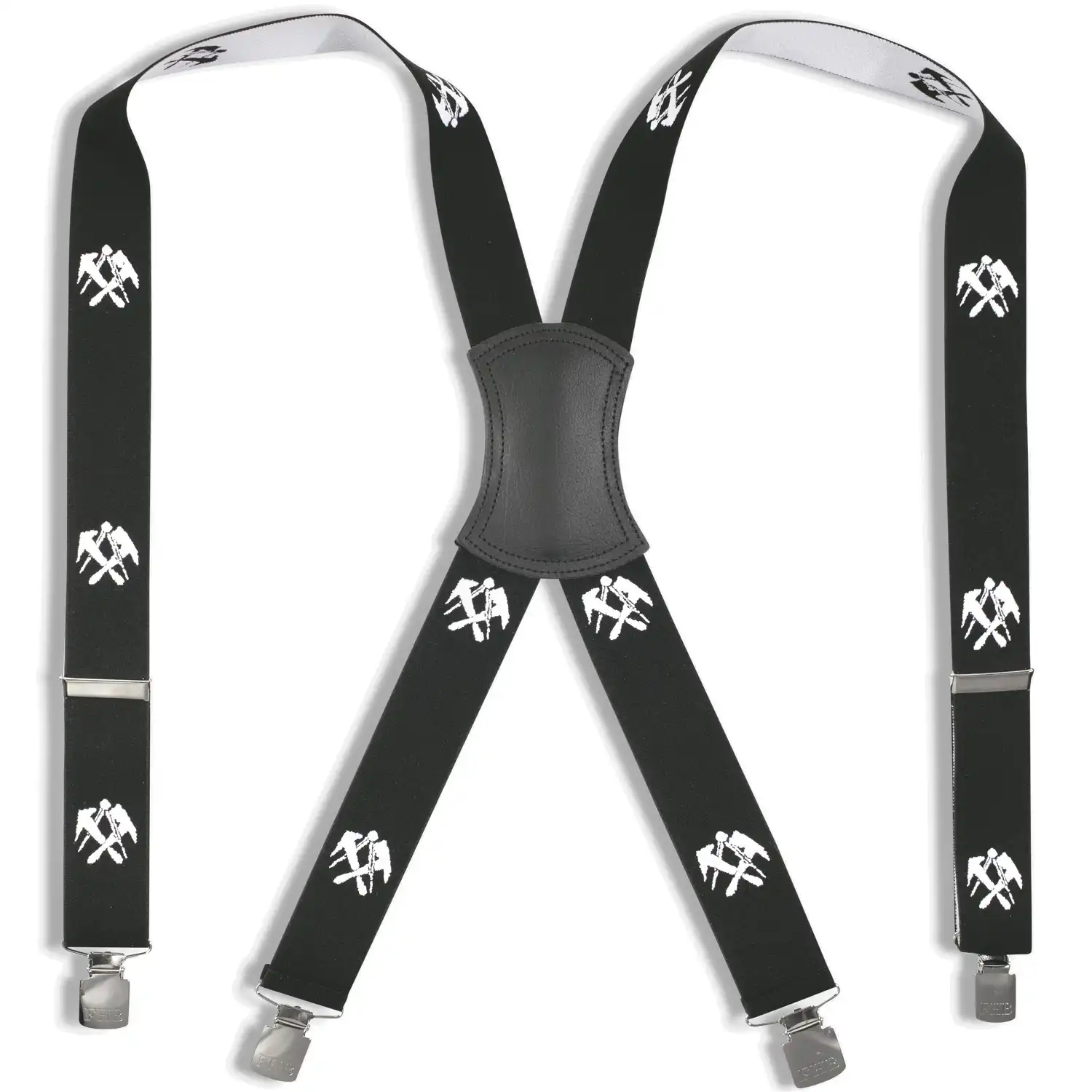 Hosenträger Dachdecker "EDUARD" 120 cm schwarz - Thumbnail 1