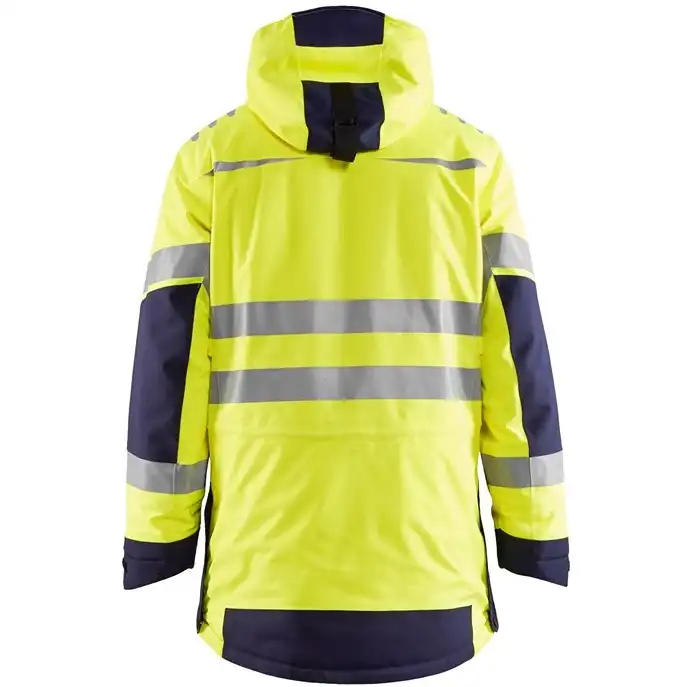 Warnschutz Winterparka "4469" Evolution gelb/marine in L - Thumbnail 2