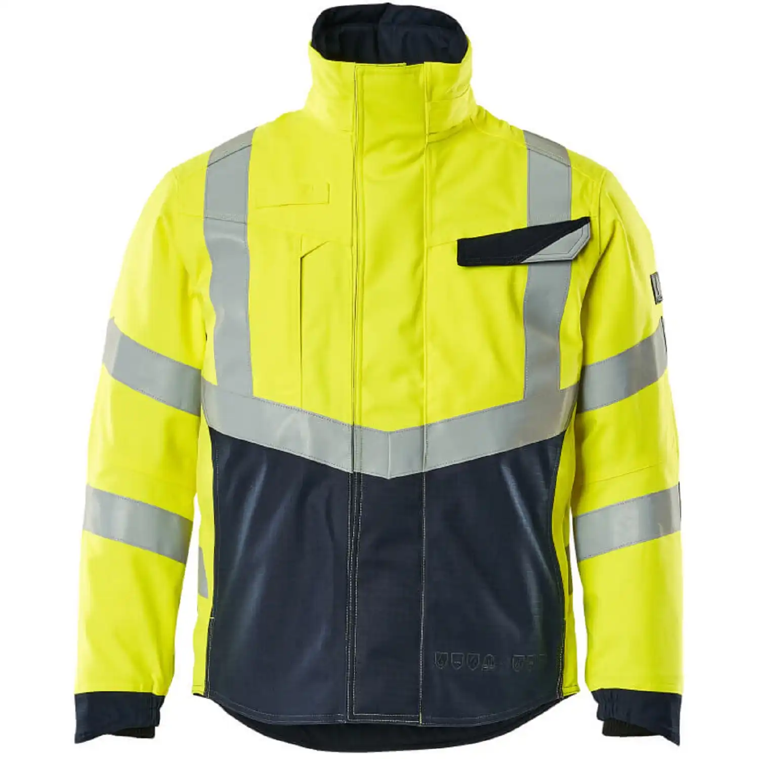 Multinorm Pilotenjacke "MULTISAFE" in gelb/schwarzblau, XXL - Bild 1