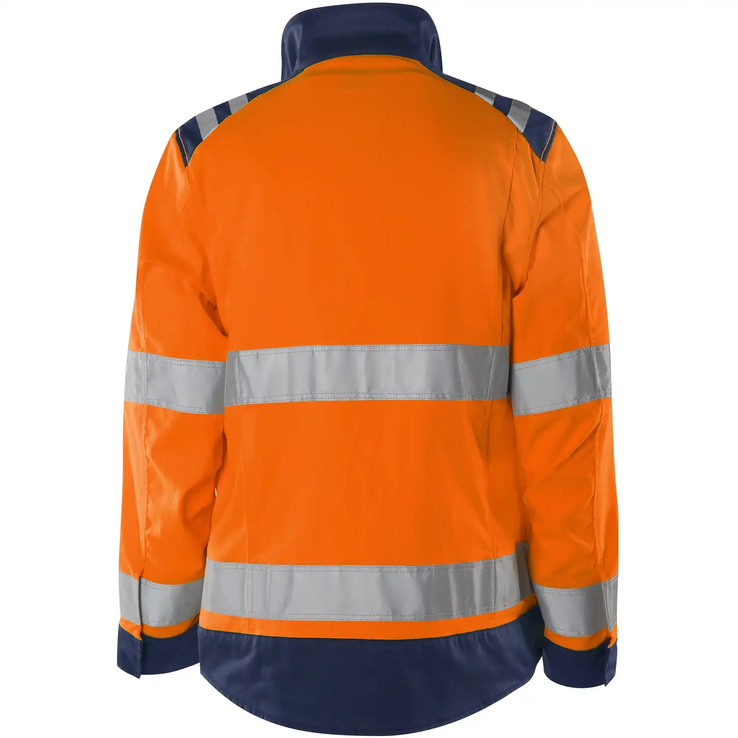 Damen Warnschutz Bundjacke "4068 GPLU" Green Trofta in orange/marine, S - Thumbnail 2