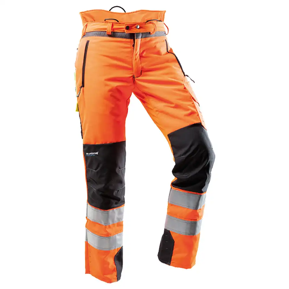 Warnschutz Forst- und Schnittschutzhose "VENTILATION" Kl.1 Orange in XL - Thumbnail 1