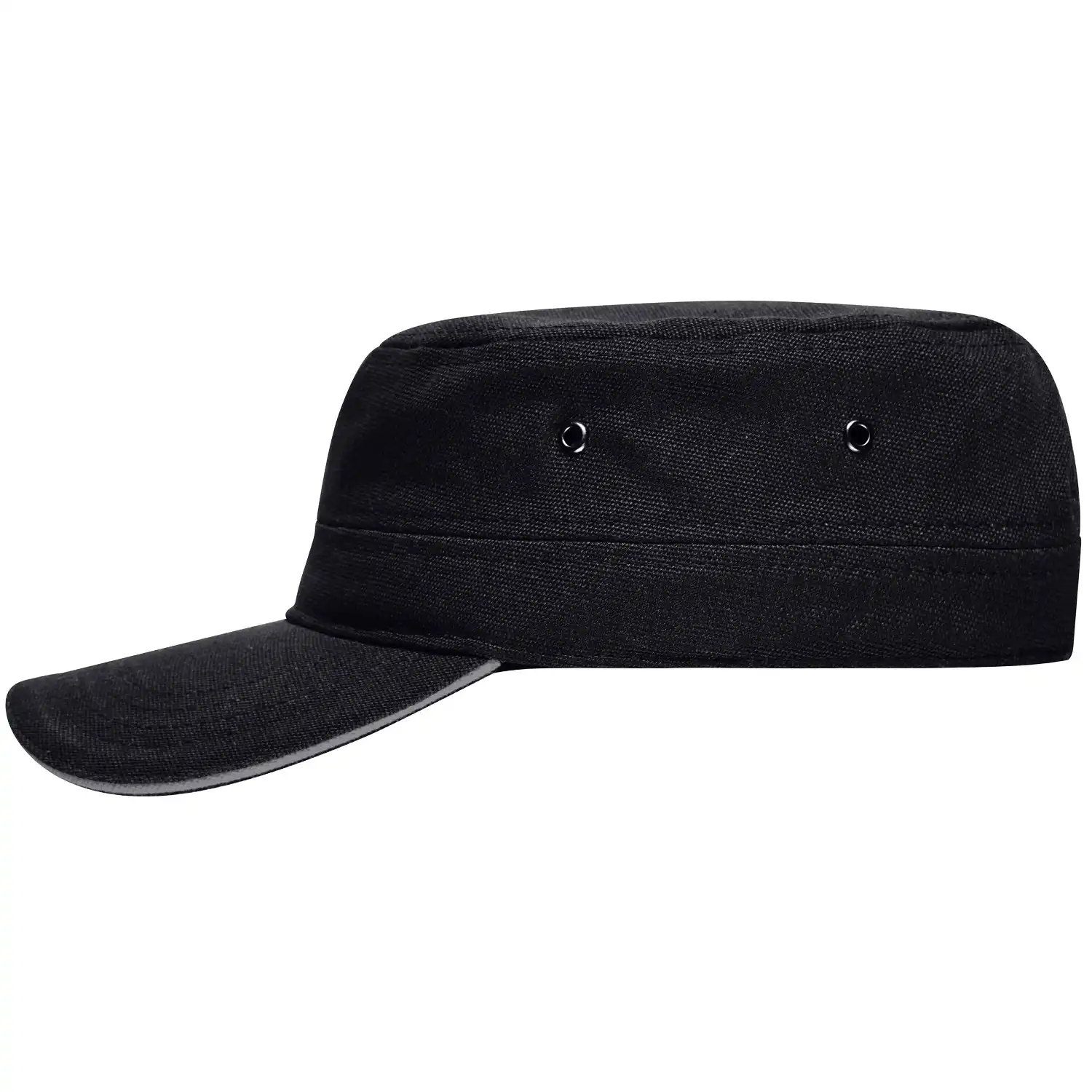 Basecap "MB6555" Military-Sandwich-Cap in black/dark-grey - Bild 1