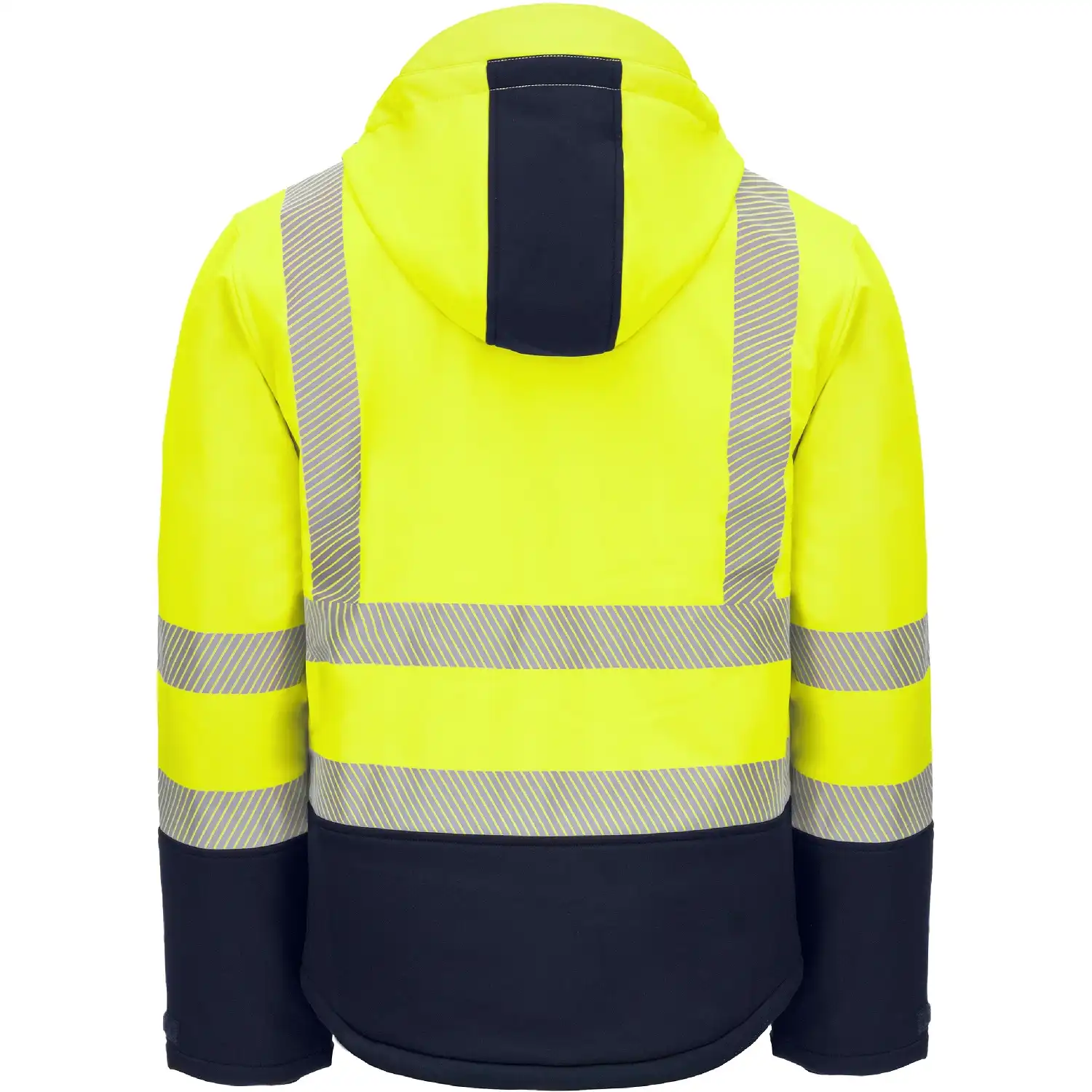 Winter Warnschutz Softshelljacke "MOTION TEX VIZ" in gelb/marine, L - Thumbnail 2