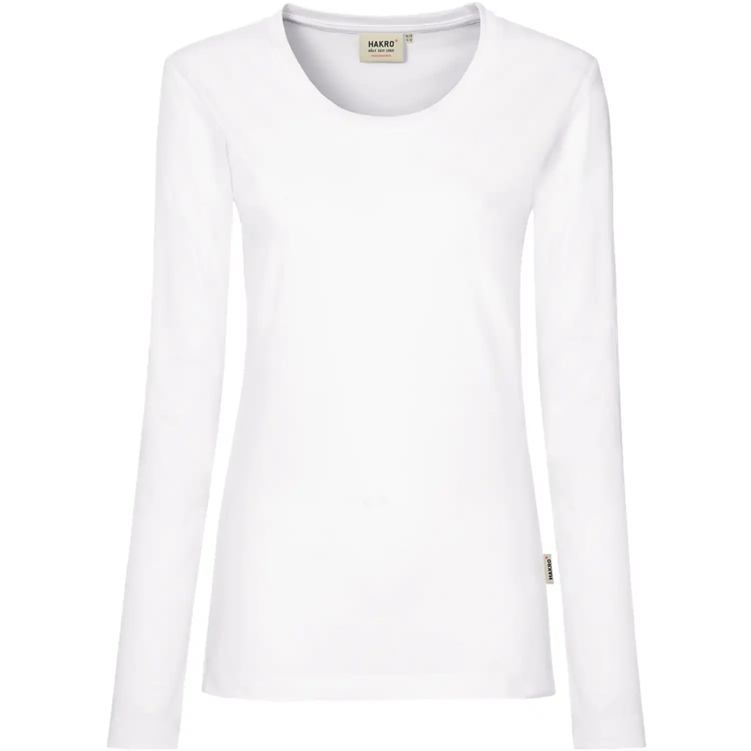Damen Longsleeve-Shirt "Performance" 179 in L, Weiß - Bild 1