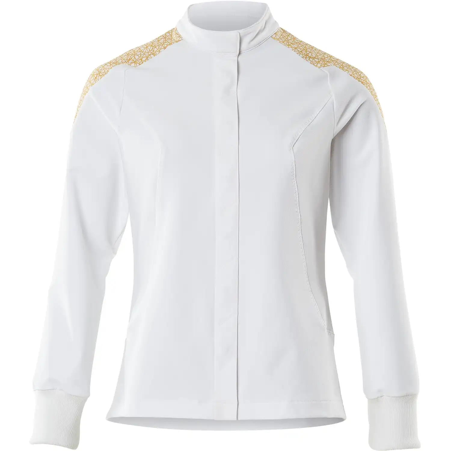 Damen Stretch Bundjacke "20064-511" in weiß/currygelb, XS - Thumbnail 1