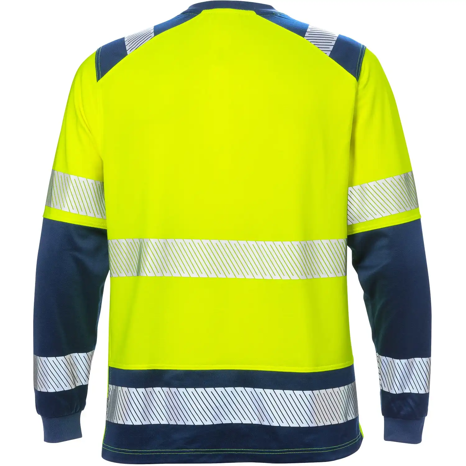 Warnschutz Langarmshirt "7457 THV" Stiby in gelb/marine, XS - Thumbnail 2