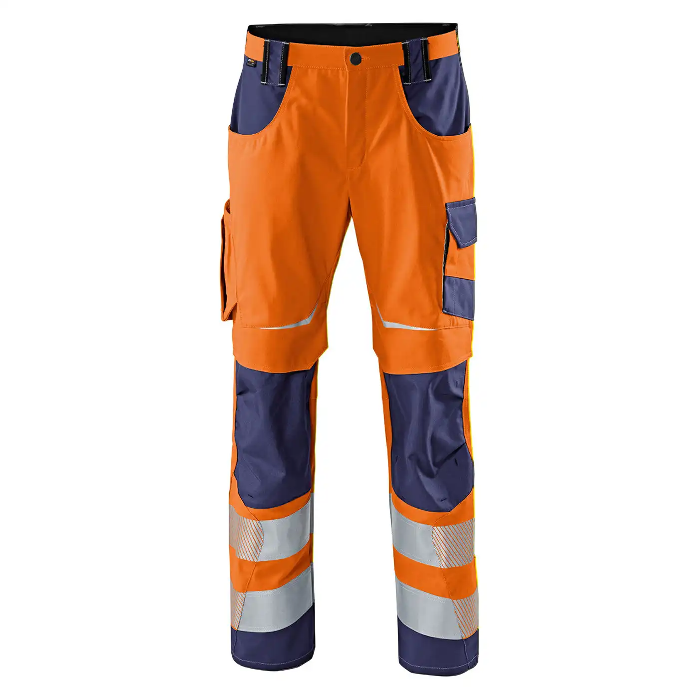 Warnschutz-Bundhose "REFLECTIQ" in orange/marine, 52 - Bild 1