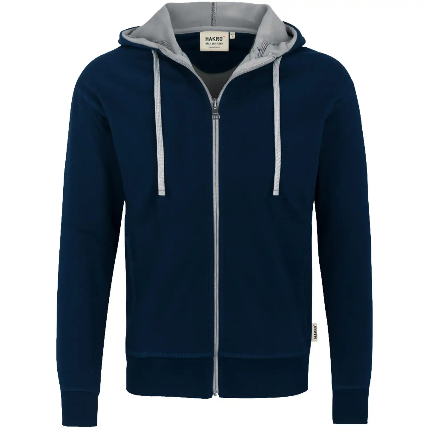 Kapuzen-Jacke Bonded 455 in tinte/silber, L - Bild 1