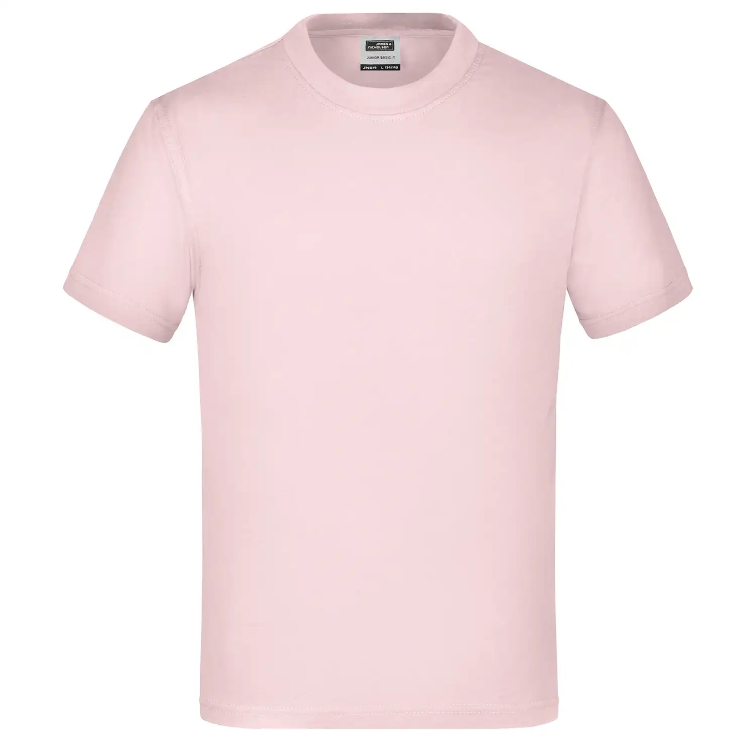 Kinder T-Shirt Basic-T "JN019" in rose, L - Bild 1