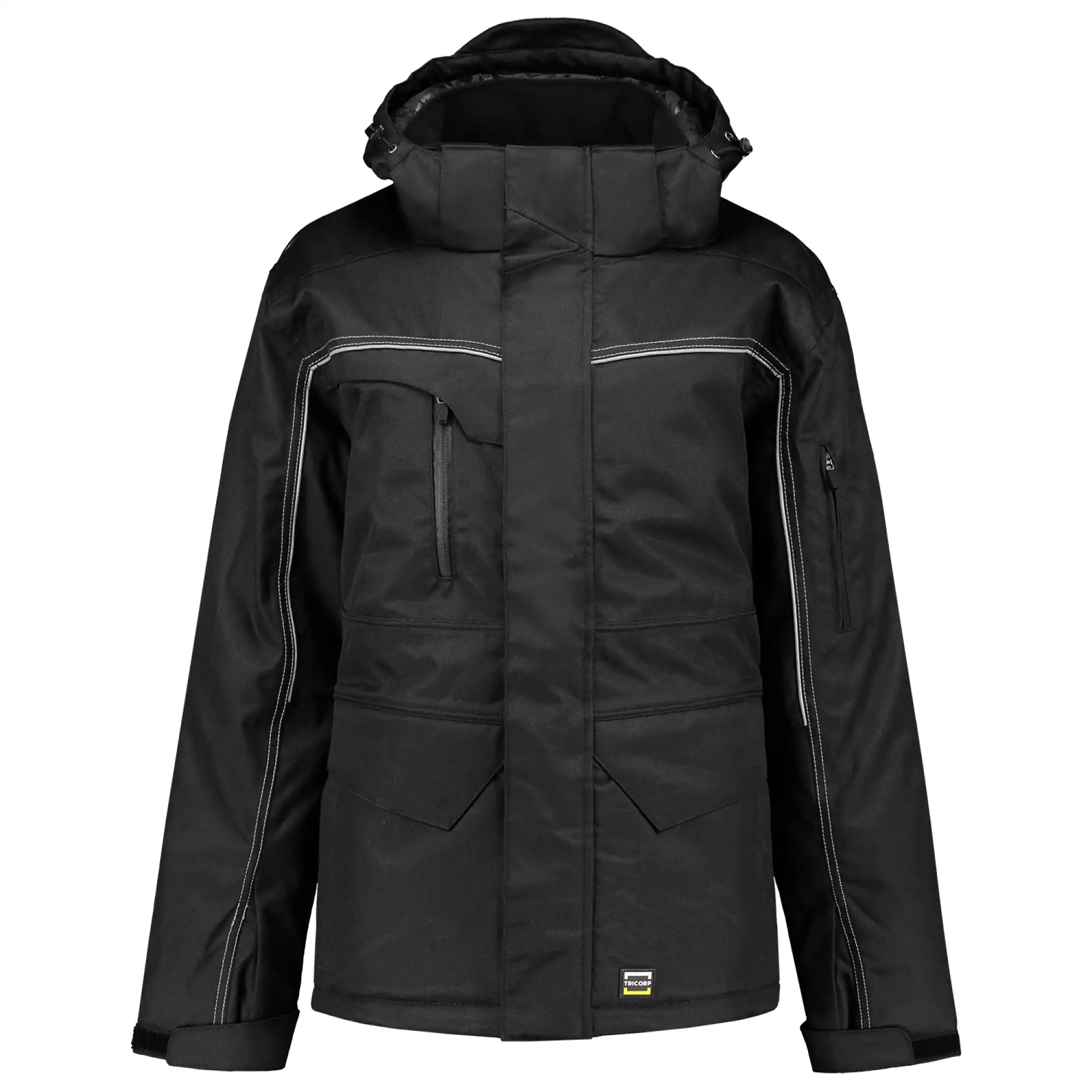 Regenparka "402007" Midi Workwear in black, L - Thumbnail 1