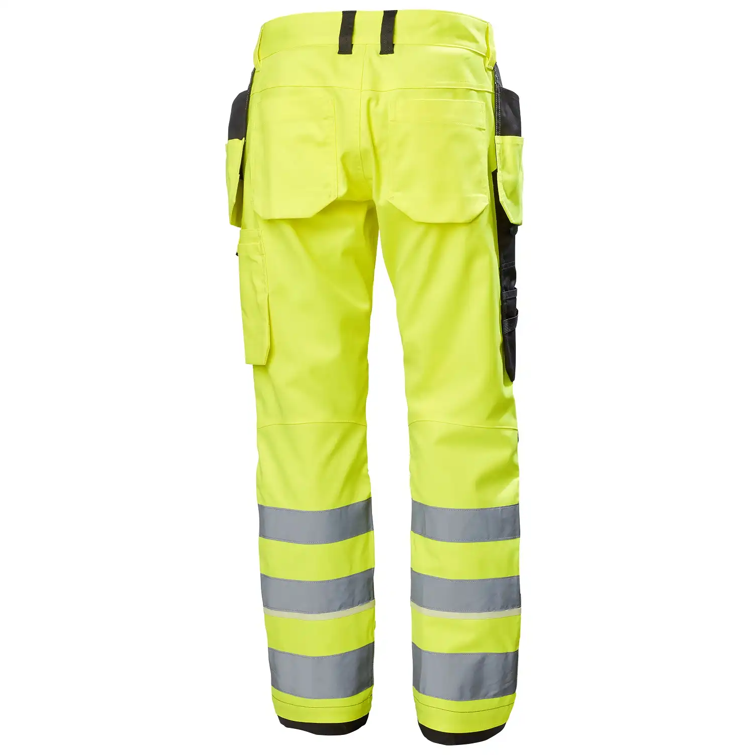 Warnschutz Handwerkerhose Kl. 2 "UC-ME" Nachtleuchtend in gelb/schwarz, C72 - Thumbnail 2