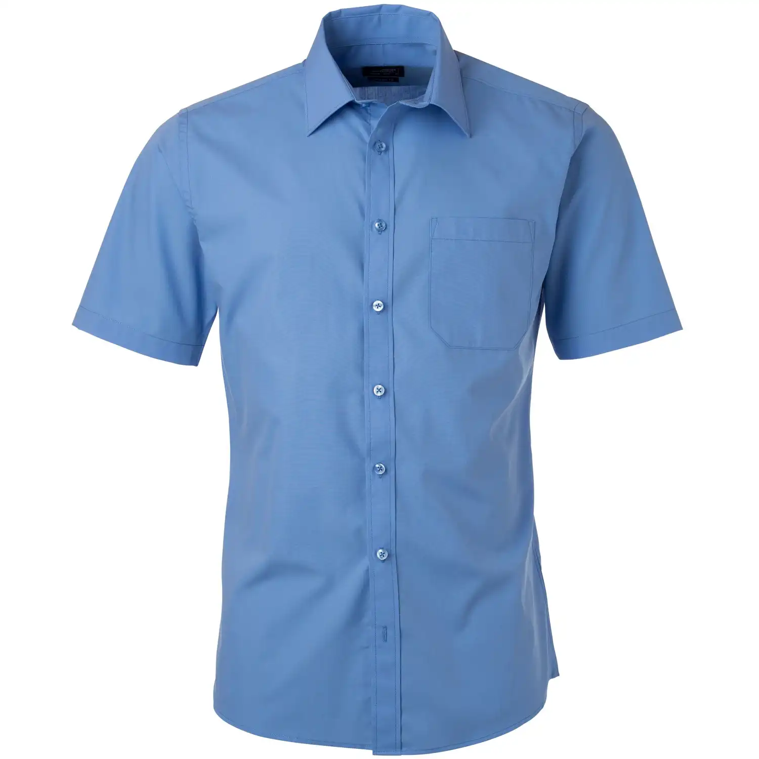 Kurzarm Hemd "JN680" in aqua, M - Bild 1