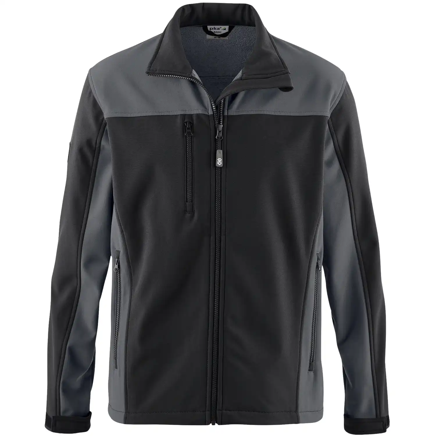 Softshelljacke "BASIC" in schwarz/grau, L - Thumbnail 1