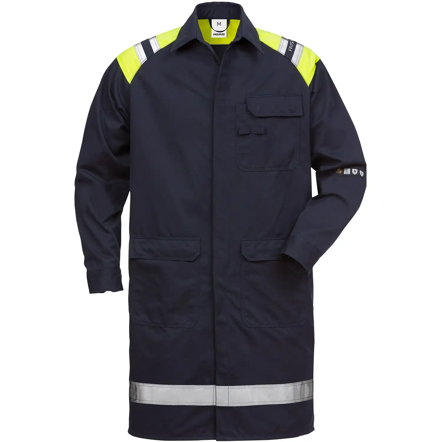 Flammschutz Besuchermantel "3074 ATHS" Flamestat marine/gelb in 3XL - Thumbnail 1