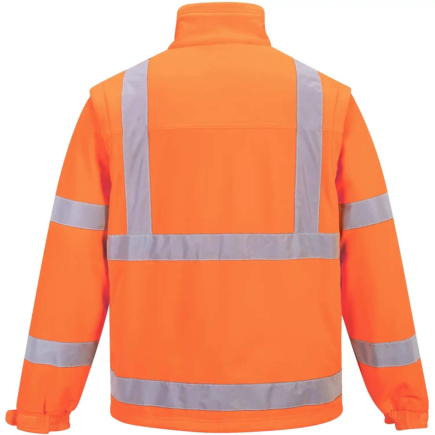 Warnschutz Softshelljacke 2in1 "S428" in Orange, XL - Thumbnail 2