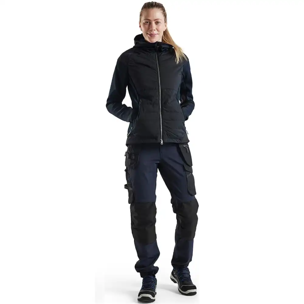 Damen Hybridjacke "5931" in Dunkelmarine/Schwarz, XL - Thumbnail 3