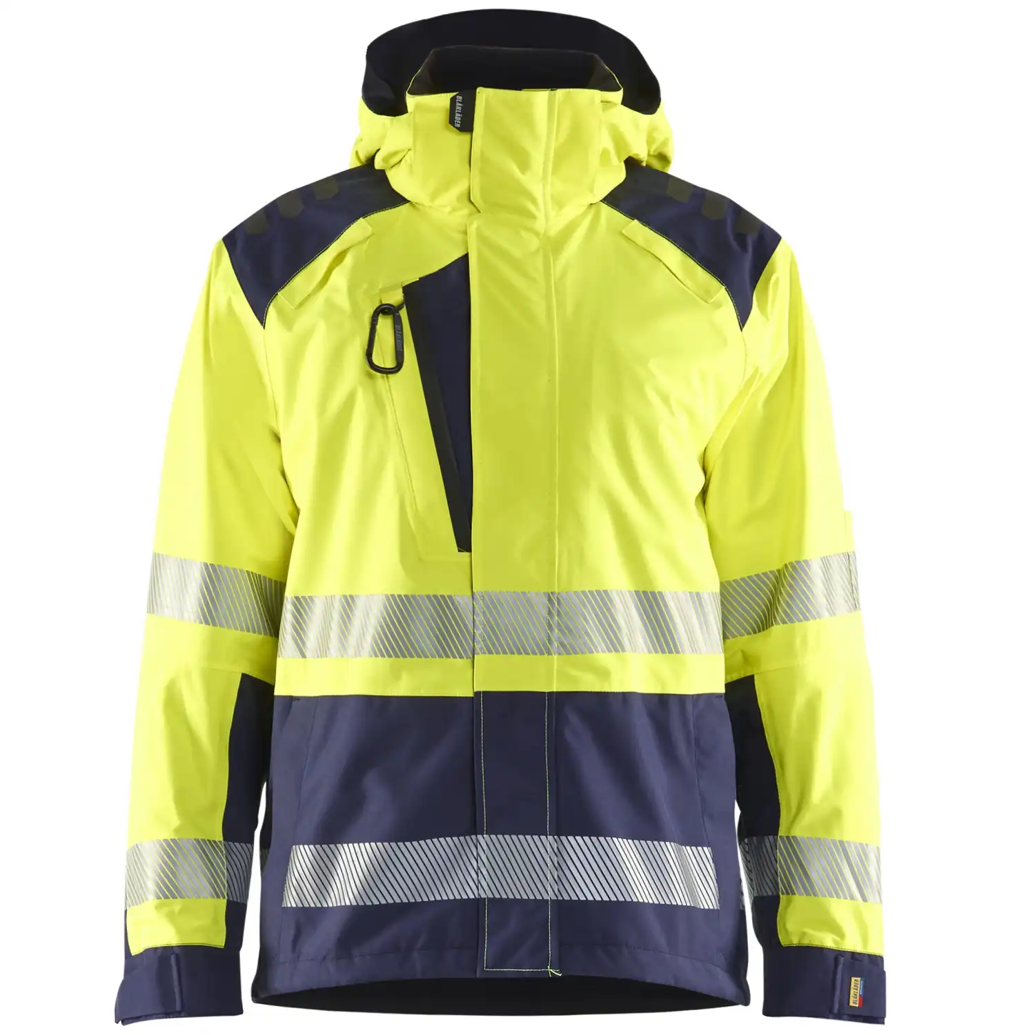 Warnschutz Regenjacke Kl. 3 "4435" in gelb/marine, L - Thumbnail 1