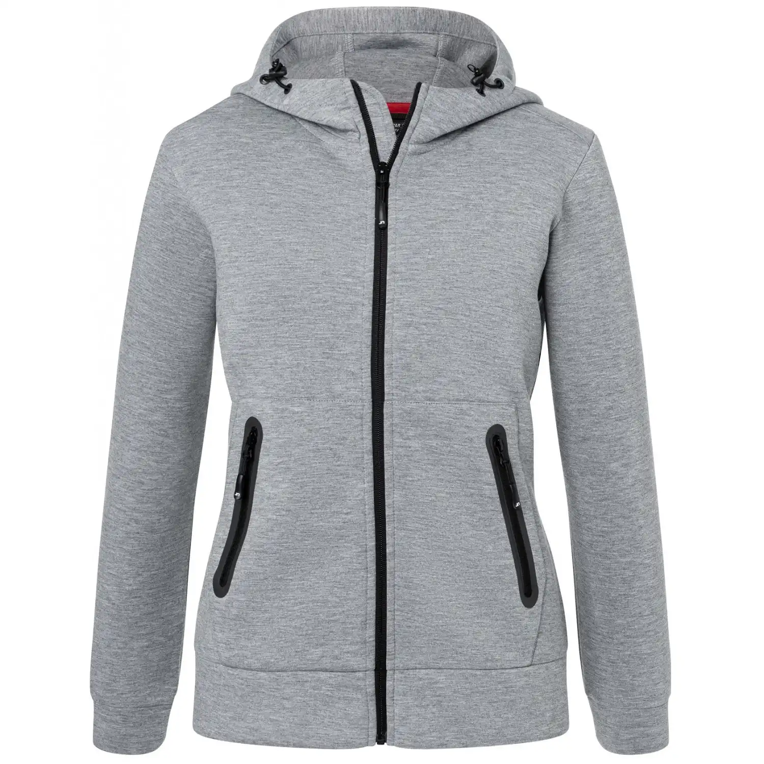 Damen Kapuzenjacke "JN1143" in light-melange, L - Thumbnail 1