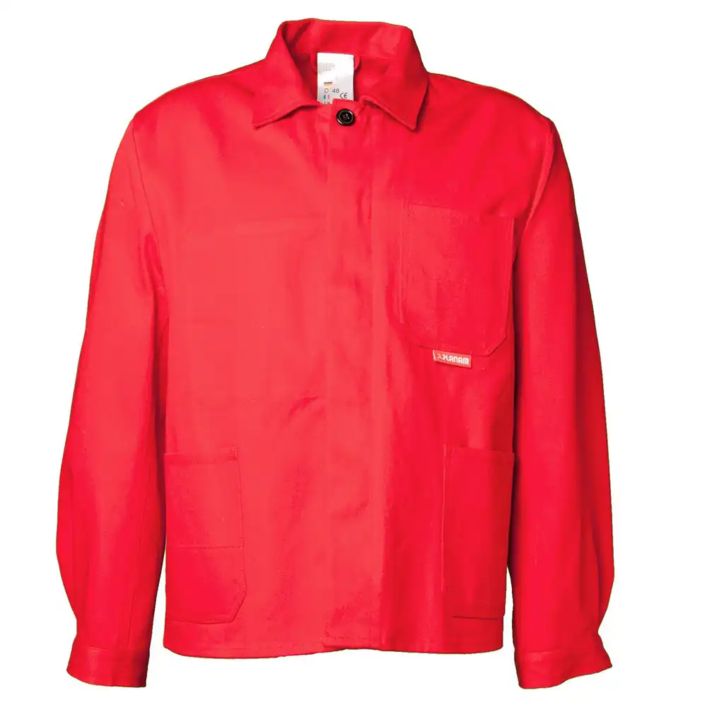 Arbeitsjacke "BW 290" 100% Baumwolle  in mittelrot, 54 - Bild 1