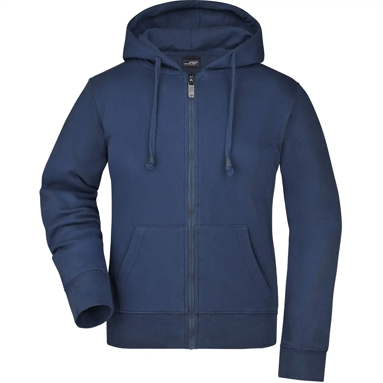 Damen Kapuzen Sweatjacke "JN053" in navy, L - Thumbnail 1