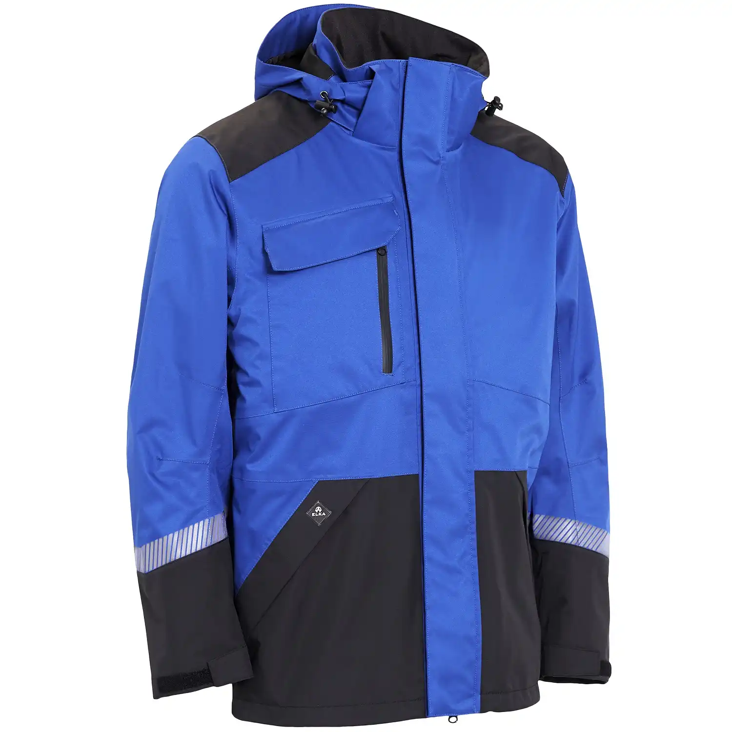 Stretch Regenjacke "186000" Working Xtreme in royal blue/black, XS - Bild 1