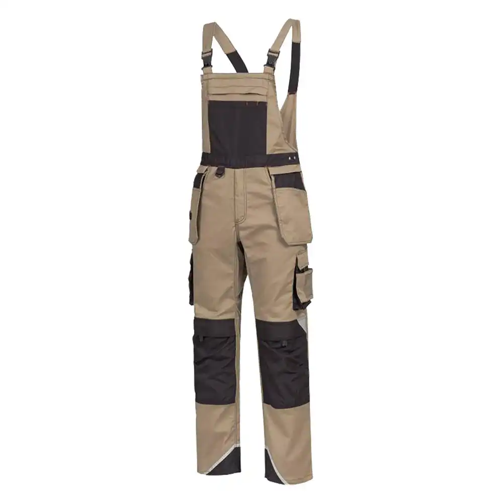 Latzhose "MOTION TEX PRO FX" in khaki/Schwarz, 48 - Thumbnail 1