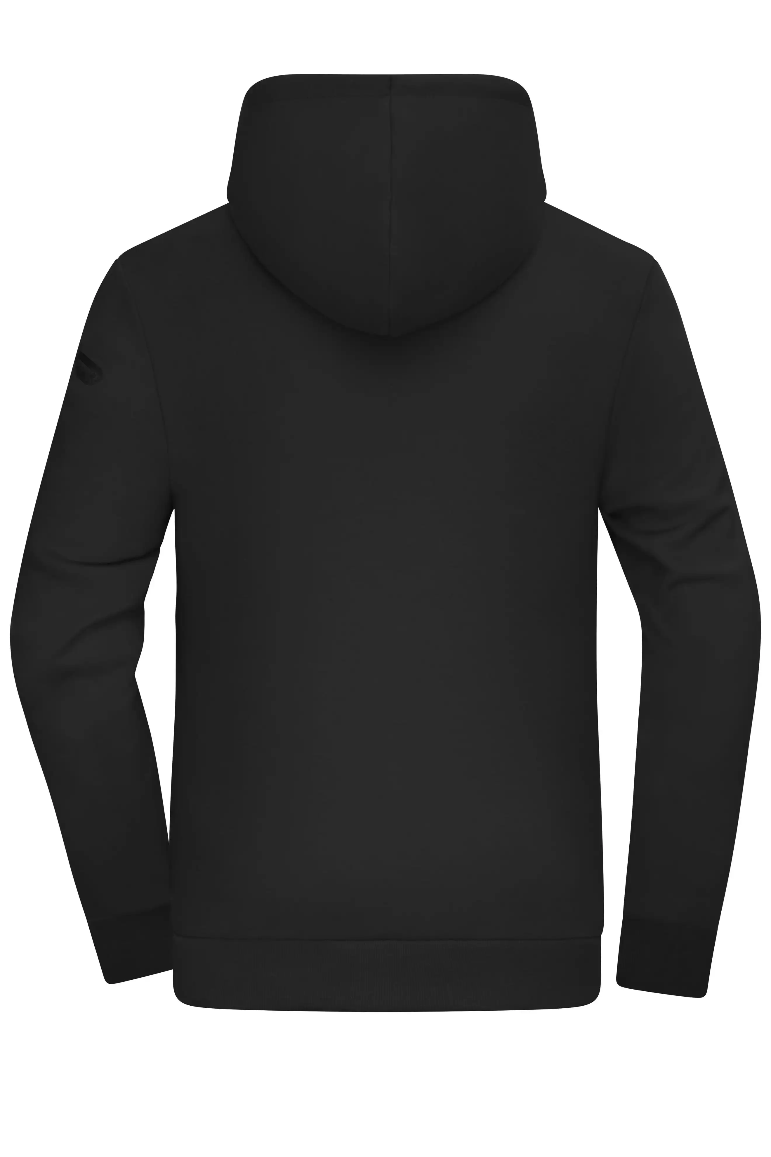 Herren Kapuzen-Sweatshirt "INTERLOCK" 8046 in black, M - Thumbnail 2