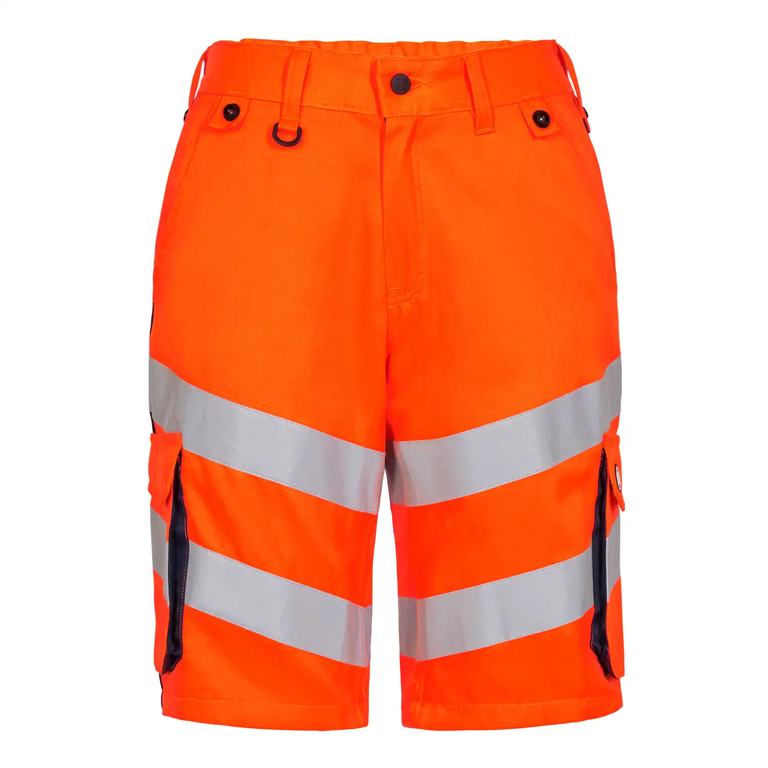 Warnschutz Shorts "6545-319" Safety leicht Kl. 1 in orange/marine, 54 - Thumbnail 1