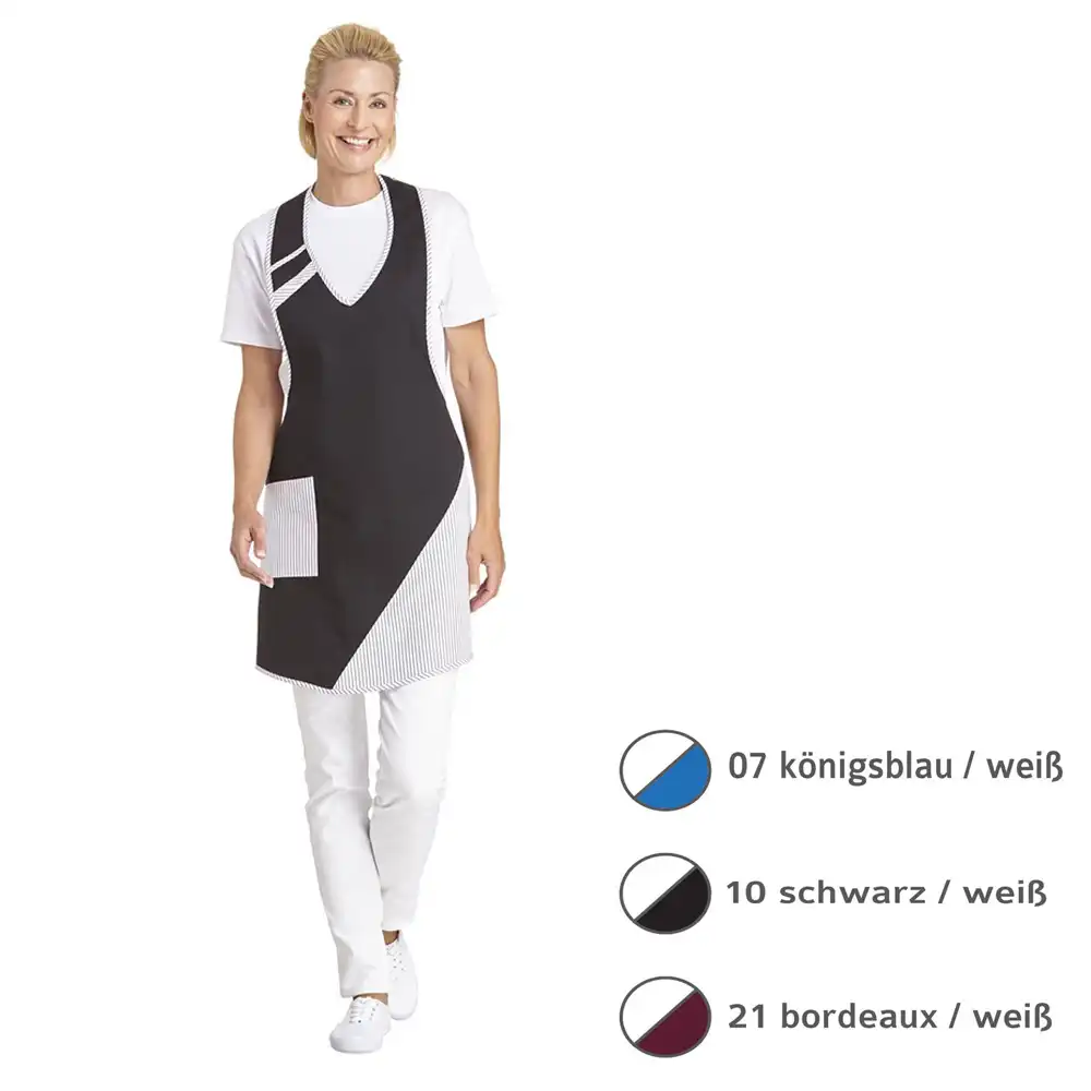 Damen-Latzschürze "11/272" in schwarz - Bild 1