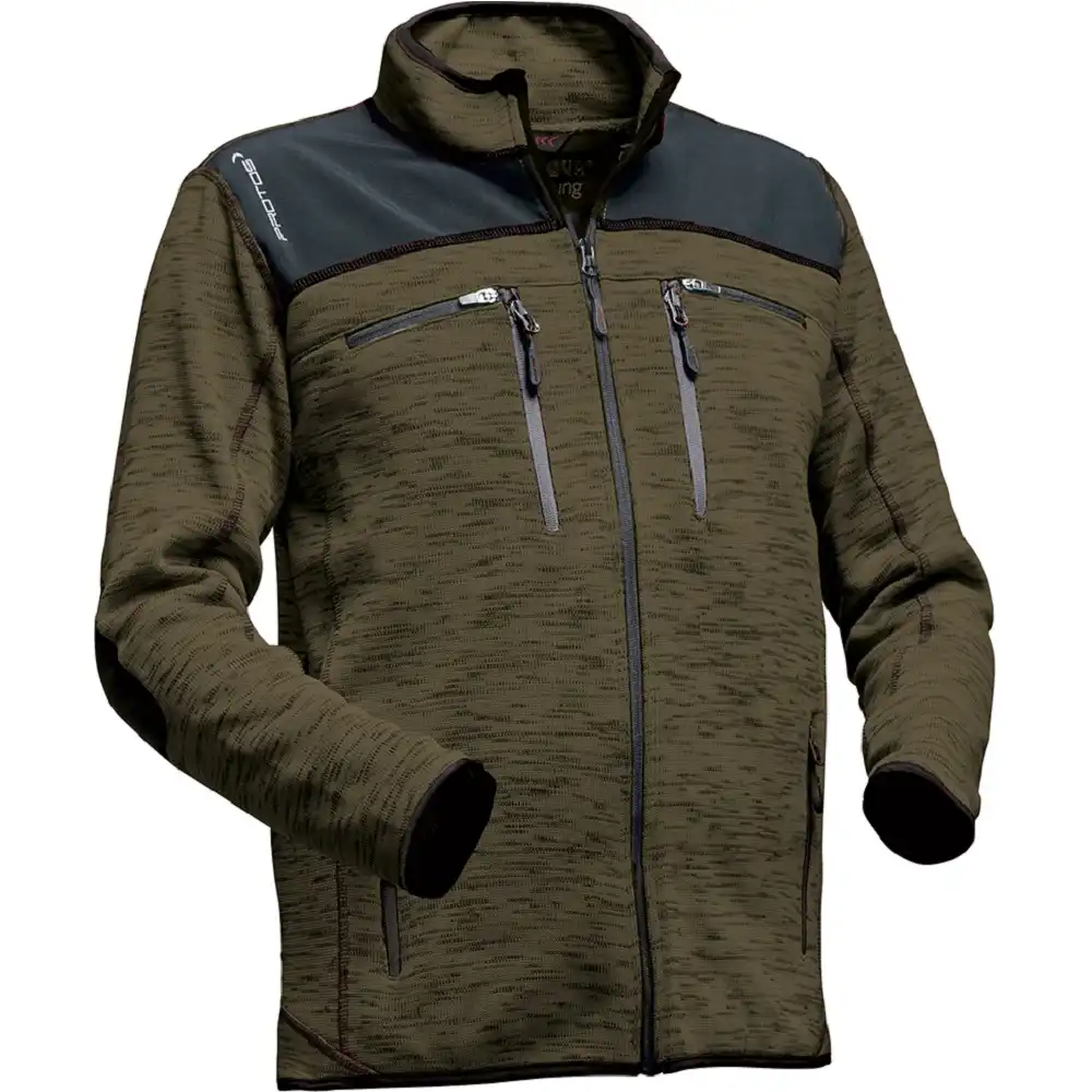 Strickjacke "INUIT" in grün, XL - Bild 1