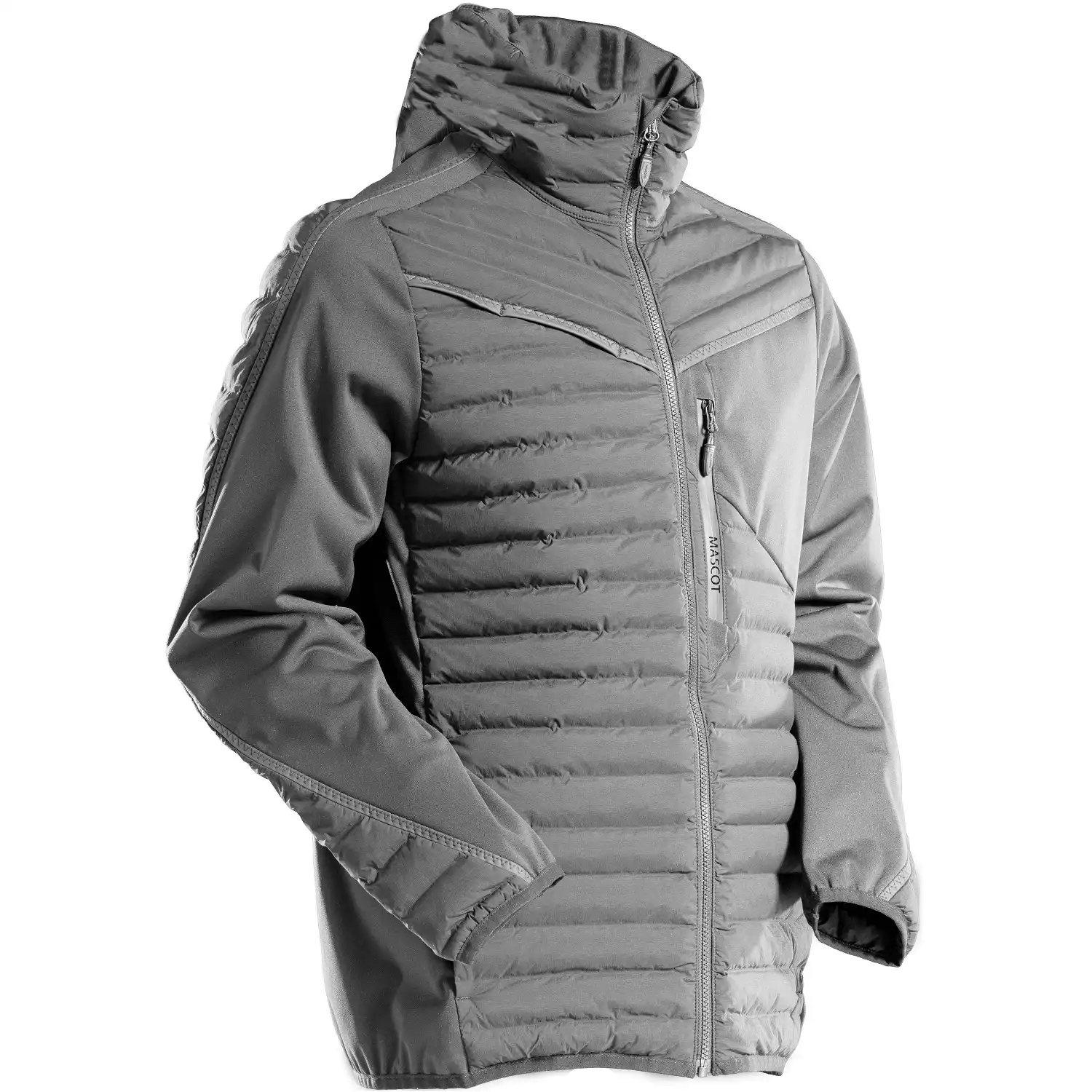 Kapuzen-Steppjacke "22215-607" Customized in anthrazit, XXL - Bild 1