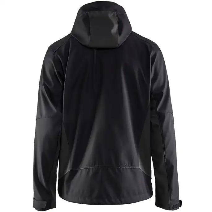 Softshelljacke "4753" in schwarz/dunkelgrau, 3XL - Thumbnail 2
