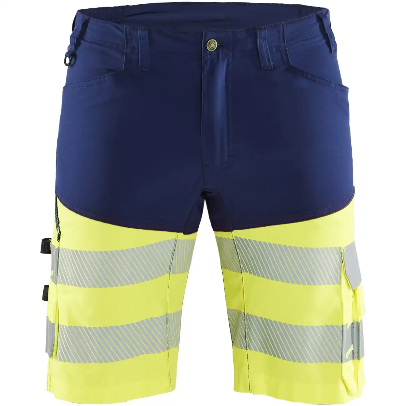 Warnschutz Stretch Shorts "1541" in marine/gelb, C44 - Thumbnail 1