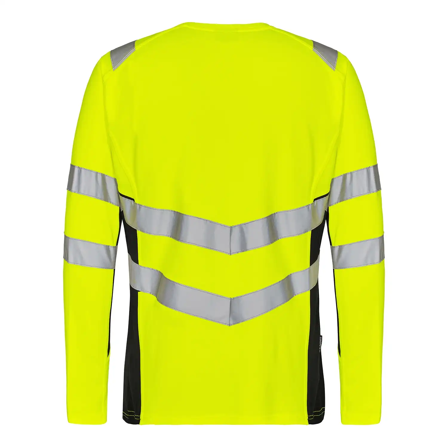 Warnschutz Langarmshirt "9545-182" Safety in gelb/schwarz, L - Thumbnail 2