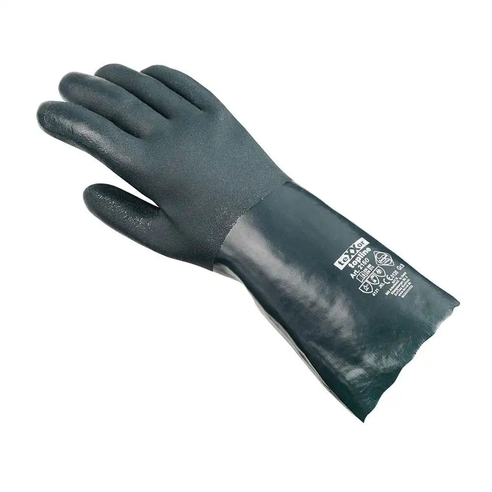 PVC-Chemieschutz-Handschuhe Futter  | 27cm in 9 (L) - Bild 1