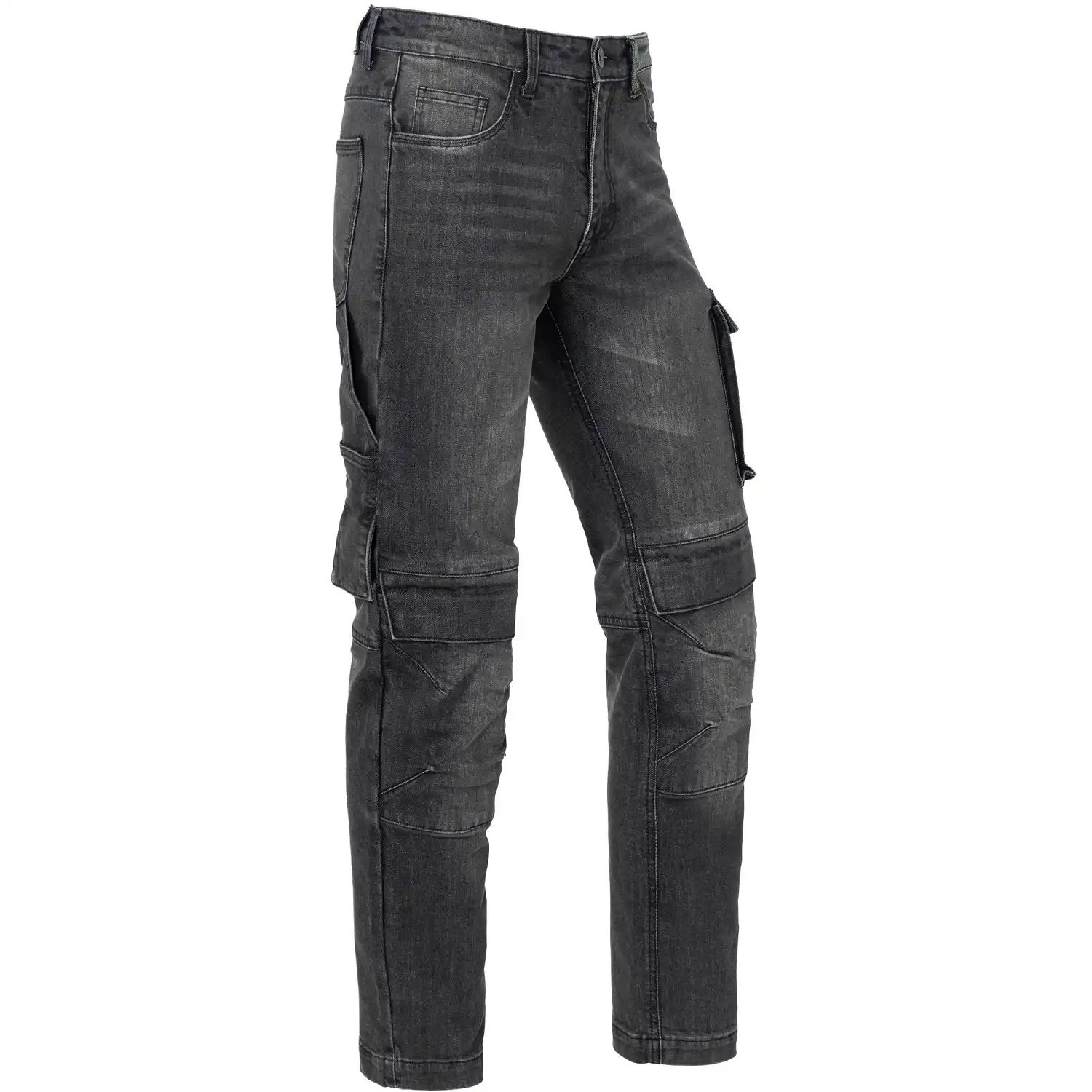 Stretch Jeans "RICK" X35 black/grey in W34L32 - Thumbnail 1