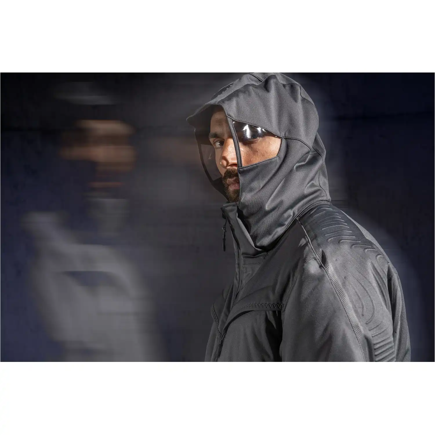 Hardshell-Regenjacke "22001-657" Customized in schwarz, XXL - Thumbnail 2