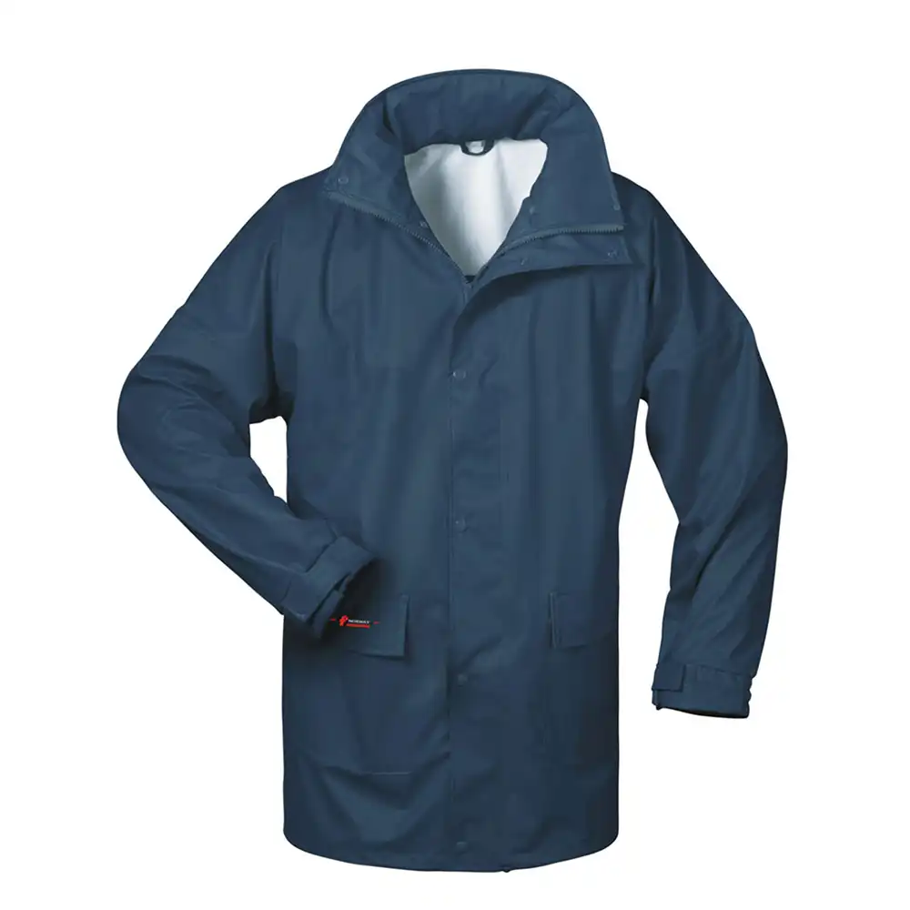 PU-Stretch-Regenjacke "HELSINGBORG" Marine in 4XL - Bild 1