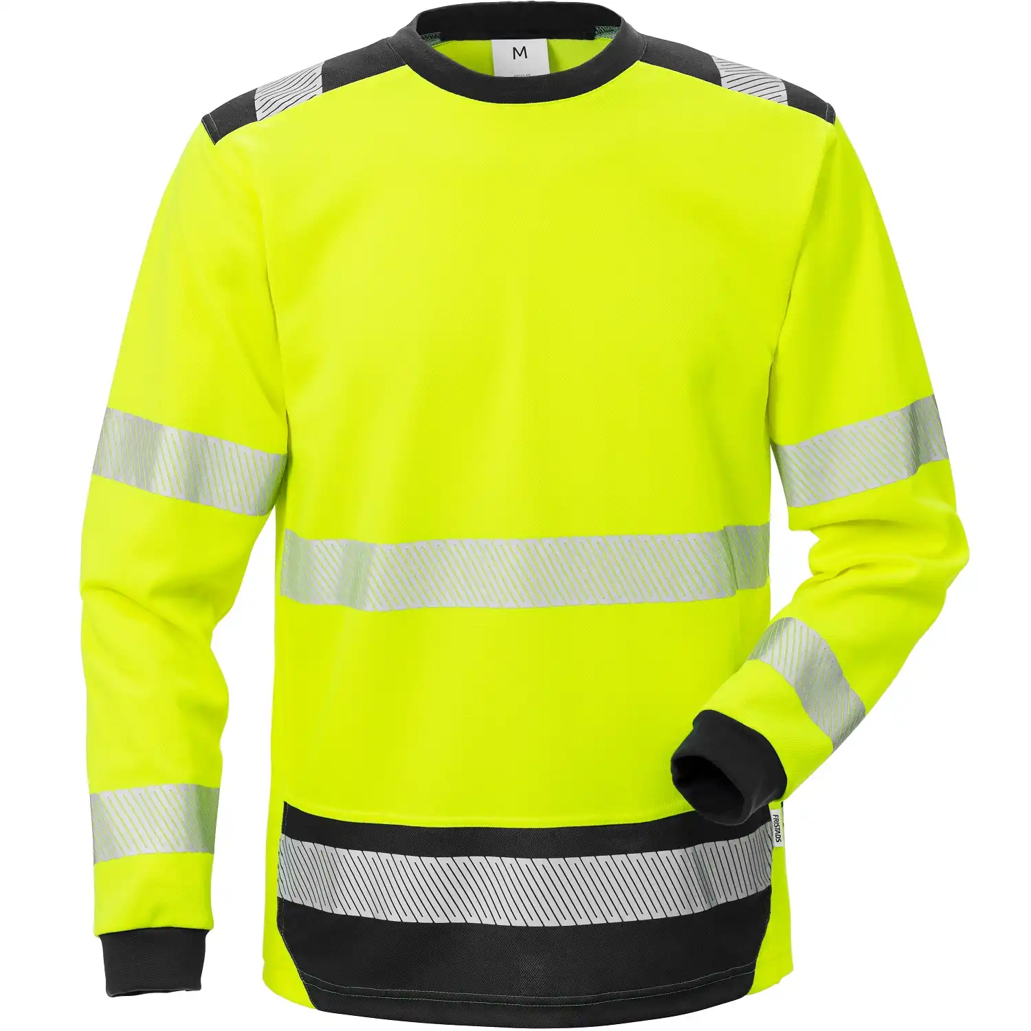 Warnschutz Langarmshirt "7724 THV" Stiby UV-Schutz in gelb/schwarz, M - Thumbnail 1