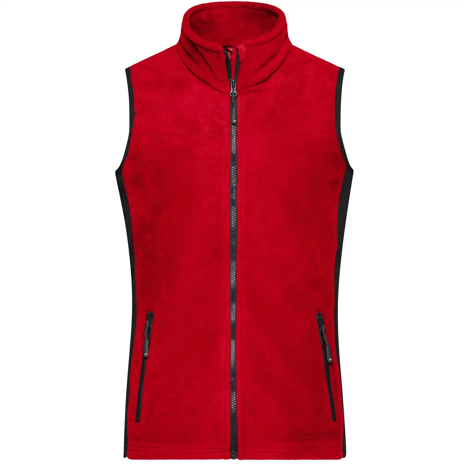 Damen Fleece Weste "JN855" in red/black, 3XL - Bild 1