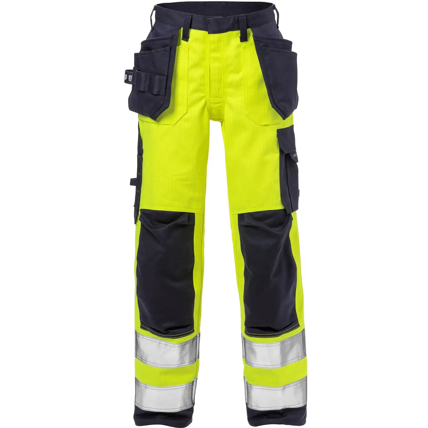 Multinorm Damen Handwerkerhose "2589 FLAM" Flame gelb/marine in R34 - Thumbnail 1