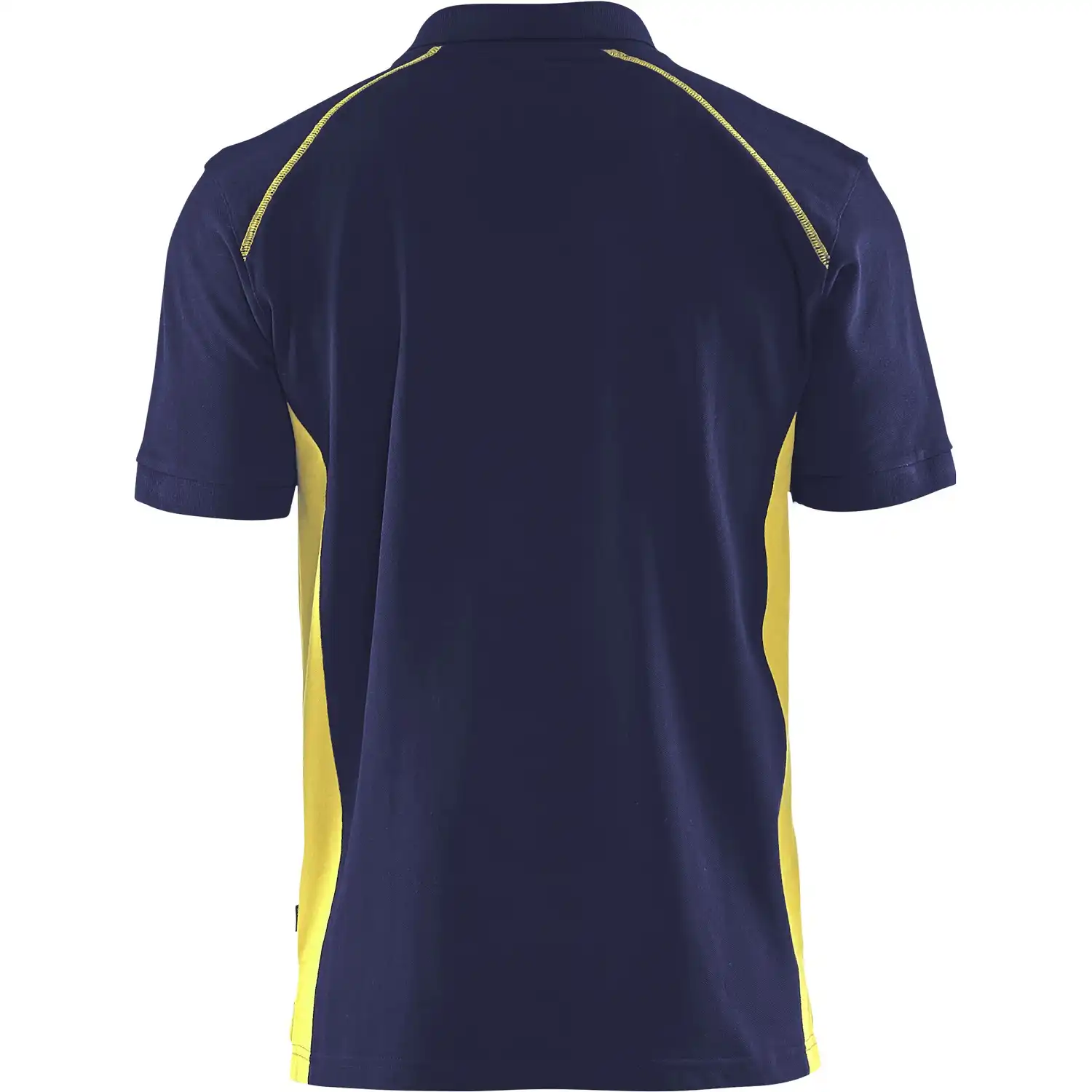 Polo-Shirt "3324" in marine/gelb, L - Thumbnail 2